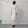 AD法式高级感套装女端庄大气两件套2024春秋燕麦色正式场合短外套 商品缩略图4