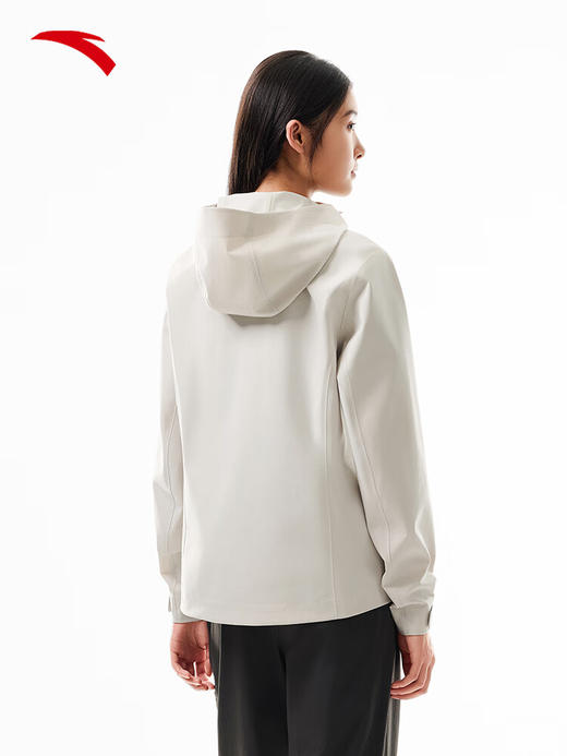 安踏风暴甲LT 硬壳冲锋衣女子秋季新款级防水透湿防风外套162537616 麦仁灰-1 商品图1