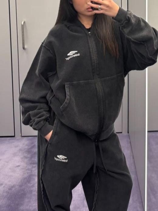 中性款字母衛衣外套he004 商品图4