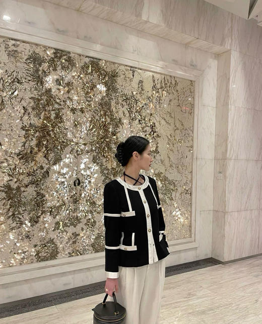 chanel 20早秋新款 小香风手工坊系列 黑白拼色外套 商品图1