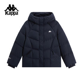 Kappa 2025冬季新款 加厚保暖连帽面包羽绒服K0F82YY51