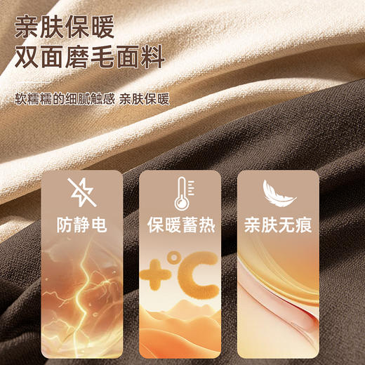 热卖款！！【宁做“腰精”不做“腹婆”】新款女士磨毛塑形美体提臀保暖衣套装  隐藏肉肉保暖衣 加厚保暖 保湿抗静 商品图1