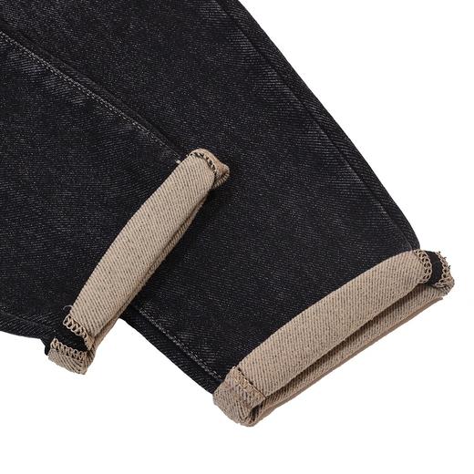 半身缘男裤 秋季棉感简约柔软保暖修身牛仔裤253301U10130137 商品图4