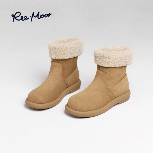 REEMOOR睿慕丨2025年秋冬简约户外休闲厚底雪地靴R15501 商品图4