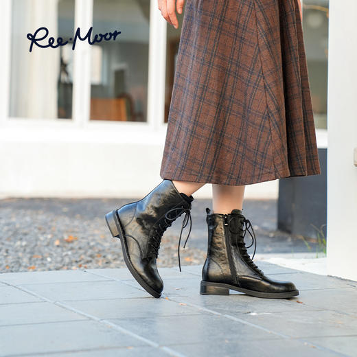 REEMOOR睿慕丨2025年秋冬幻境部落酷帅风马丁靴R1L409 商品图2