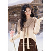 【6折秒杀】鹿向南「生椰拿铁」气质咖色毛衣开衫女2025新款冬款保暖上衣女L52158/L52158-1 商品缩略图0