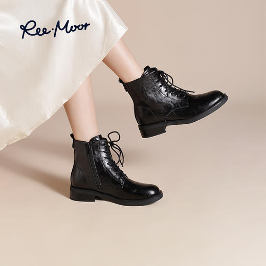 REEMOOR睿慕丨2025年风行部落复古潮酷马丁靴R1L404 商品图7