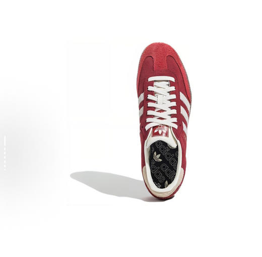 韩国🇰🇷限定红脸谱samba 情侣款德训鞋复古休闲板鞋   是一眼爱上的复古红色三叶草 简直是行走的亮点 不愧是jennie同款！ 商品图4