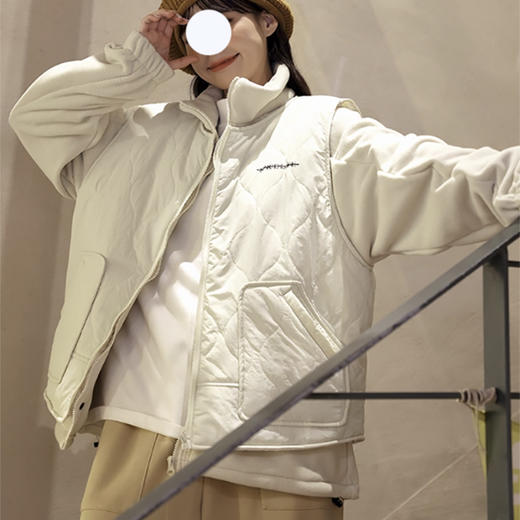 裁缝学苑AQ563日系摇粒绒立领外套纸样马甲可拆卸服装打版裁剪 商品图4