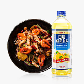 日清【保真菜籽油】健康利多低芥酸菜籽油 1L装食用油 浸出工艺 /粮油调味 /食用油 /菜籽油 商品图1
