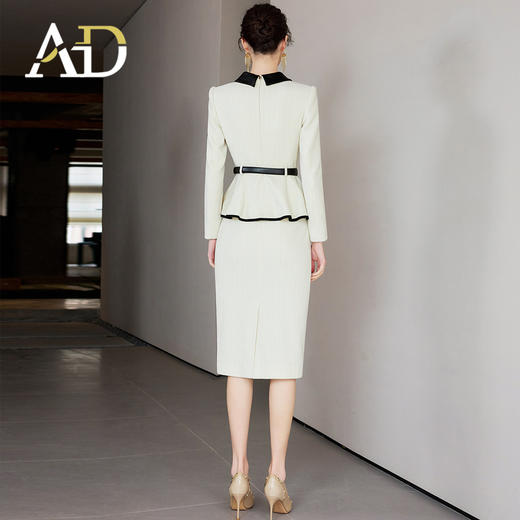 AD肌理感小香风套装2025新款轻奢高级感灯芯绒西装职业气质两件套 商品图4