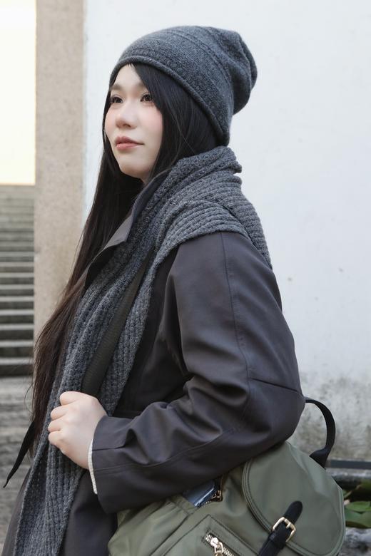 5天发货🐏【羊绒羊毛系列 手套&针织帽】大头围羊绒堆堆帽、针织钩花帽子、分指羊绒手套，细腻触感，温暖秋冬~ 商品图13