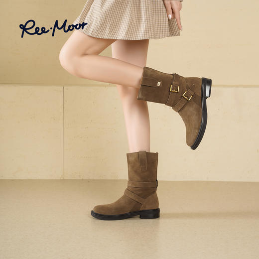 REEMOOR睿慕丨2025年秋冬新款西部靴美拉德氛围感 商品图4