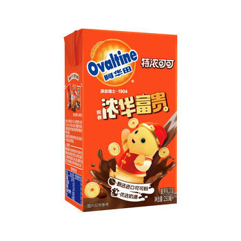 阿华田（Ovaltine）特浓可可麦芽乳饮料巧克力燕麦早餐奶250ml*18盒 新老款随机发货 /水饮冲调 /饮料 /植物蛋白饮料 商品图1