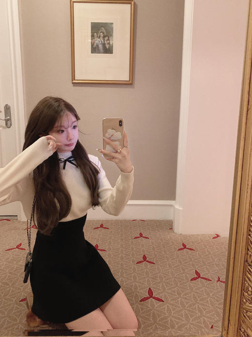 金蘑菇菇  星河手信 精致穿搭组/ 复古甜毛衣半裙 商品图8