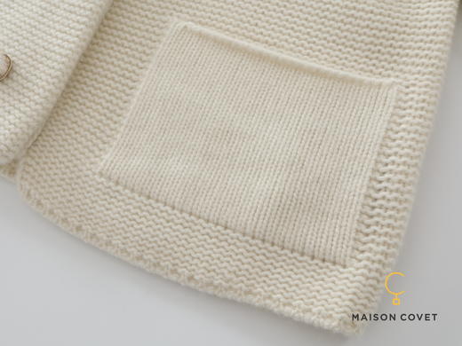 MAISON COVET 纯山羊绒翻领开衫外套 商品图5