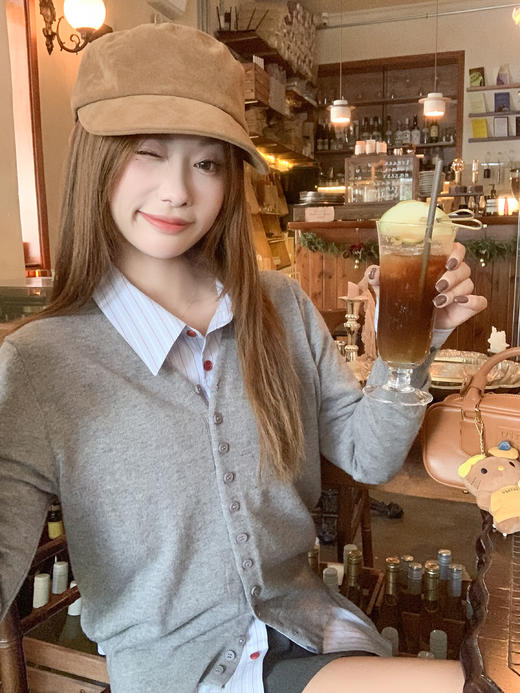 <曾小咸推荐>现货秒杀！微信超特价！蓝色竖条纹衬衫（可收腰 ） 日常189.99 立减80 秒杀109.99！ 商品图14