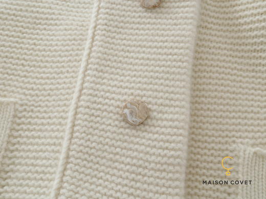 MAISON COVET 纯山羊绒翻领开衫外套 商品图4