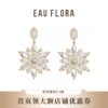 『初雪』闪闪雪花彩宝耳环 商品缩略图0