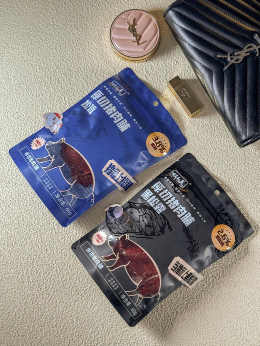 原切猪肉脯（黑松露/松茸）60g包*5包｜山姆撤柜同款，纯肉整切，肉香浓郁、越嚼越香！ 商品图1