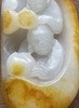 金沁籽料白玉巧雕猴戏纹把玩件，顺丰包邮 商品缩略图4