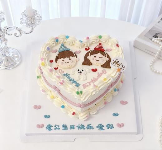 多款式~复古情侣纪念日心形手绘蛋糕-低糖处理无添加 商品图5