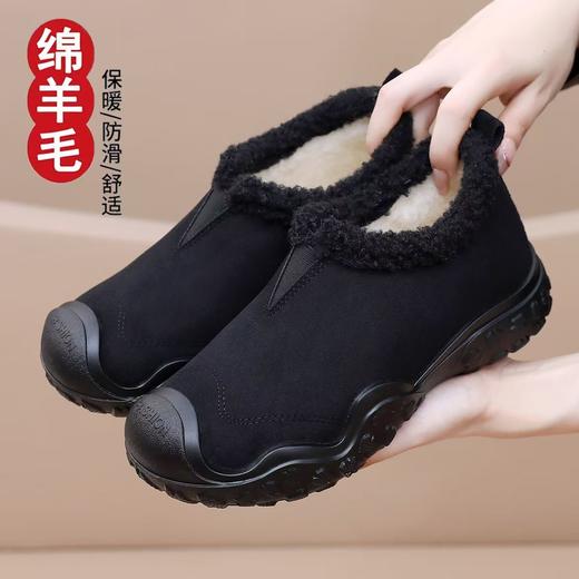 爆！仅100双！【 绵羊毛雪地靴】冬季新款2025加绒加厚休闲女鞋源头时尚百搭软底棉靴 商品图10