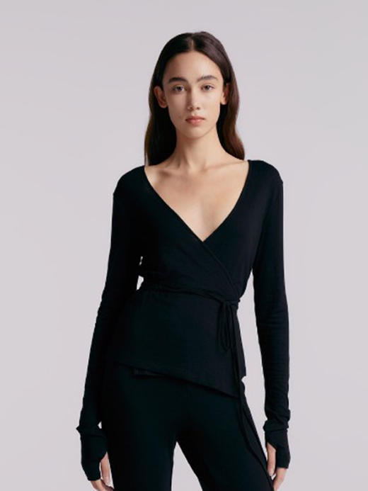 Her Senses｜时装 12HCD11J1 裹身系带开衫 [ 奶油白WH08 / 黑BK01 ] 商品图1