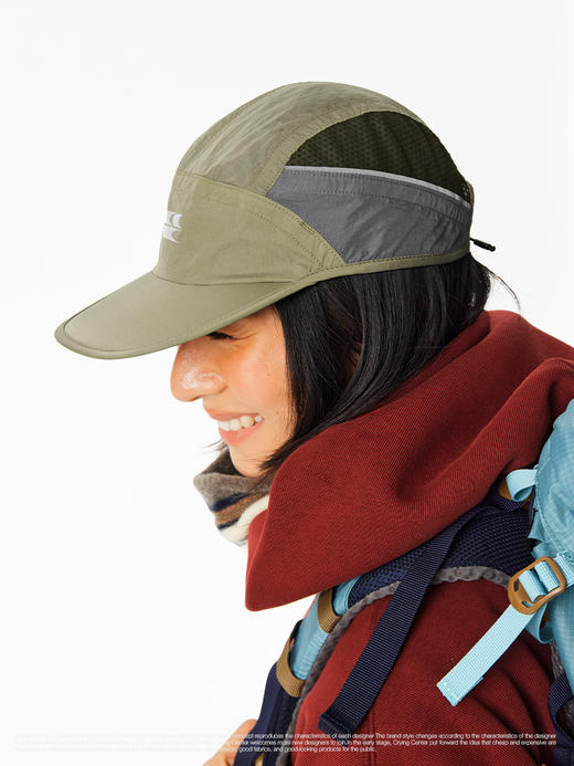 CryingCenter户外轻量透气网眼拼接反光鸭舌帽训练骑行跑步帽子 商品图5