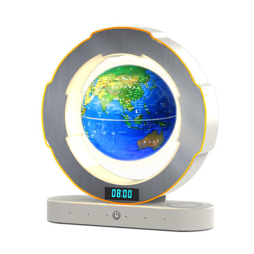【支持免费刻字/写贺卡】DeepSeek磁悬浮地球仪6寸 5大AI语音大模型加持 6-15岁 AI玩具 儿童礼物闹钟、流畅连续对话、AI智能体、27大AR互动、免费正版音乐、翻译/英语/诗歌/故事 商品图4