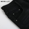 NEELLY纳俪商场同款冬新款简约显瘦小脚牛仔裤女毛边休闲紧身长裤N25114H04564 商品缩略图0