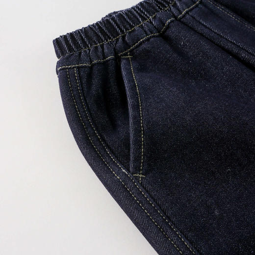 【棉花堂】儿童秋冬款90-150牛仔加绒长裤聚 商品图8