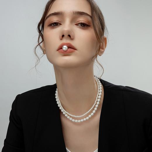 MointPhoice ｜双层珍珠项链 施家小灯泡 光泽细腻 双层叠戴大气优雅 商品图0