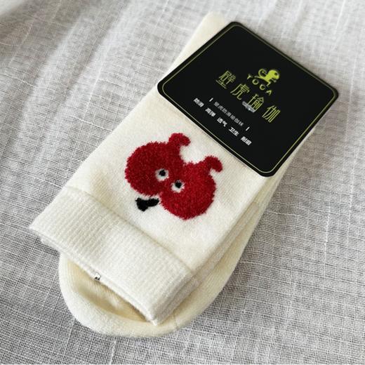 壁虎瑜伽【2510WZ439】平安喜乐兔绒中筒瑜伽袜【5天发货】 商品图5