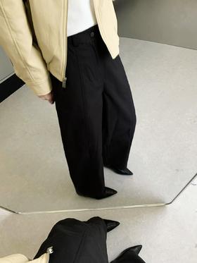 [特价]韩版宽松高腰弯刀裤百搭遮肉气球裤休闲裤2505032