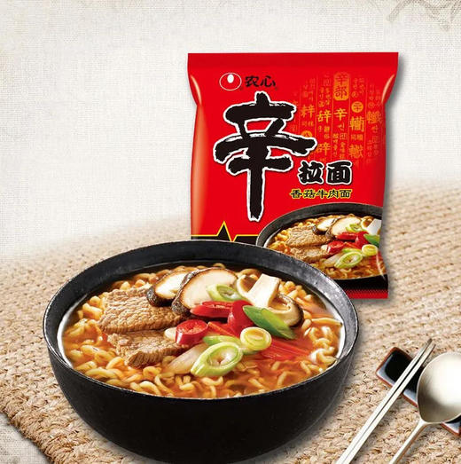 农心辛拉面 香菇牛肉面 120g/袋 商品图0