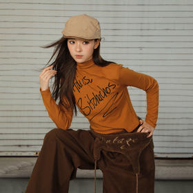 中领磨毛字母T恤打底衫-纪念日百货门店同款167545791