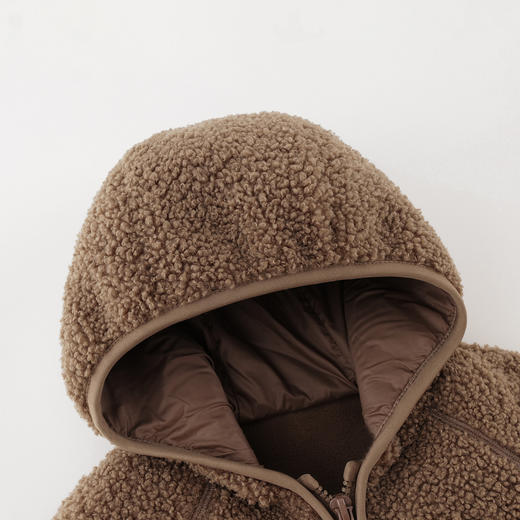 马克珍妮男童抗静电摇粒绒连帽外套2025年秋冬新款551378 商品图3