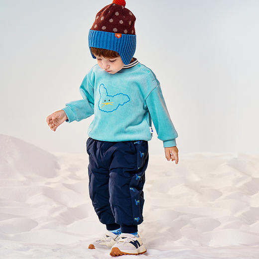 【拒水羽绒】迷你巴拉宝宝羽绒裤保暖拒水拒油污2025冬装新款 商品图2