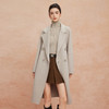 QH901斯尔丽25新款高支纯羊毛双面呢放松廓形设计感磨砂扣时尚大气大衣 商品缩略图6