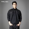 PINLI品立2025秋季新款男士落肩拼料半高领套头卫衣潮B253109050 商品缩略图0
