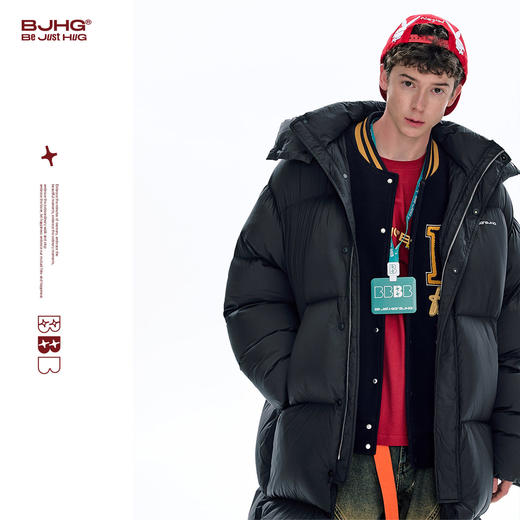 BJHG不计后果长款羽绒服男款冬季新款情侣90鸭绒加厚外套防寒服女 商品图1