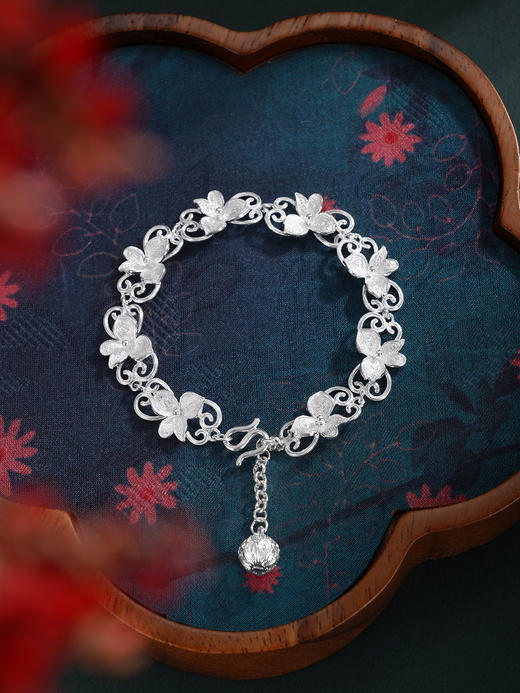 子佩集S990银【满路花】手链【QFSL009】花丝2510 商品图3