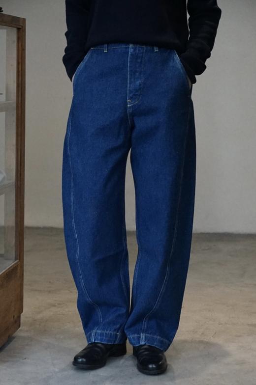 Studio Nicholson 圆弧裤脚扭缝牛仔裤(AKERMAN SNW - 1626)2色可选 商品图0