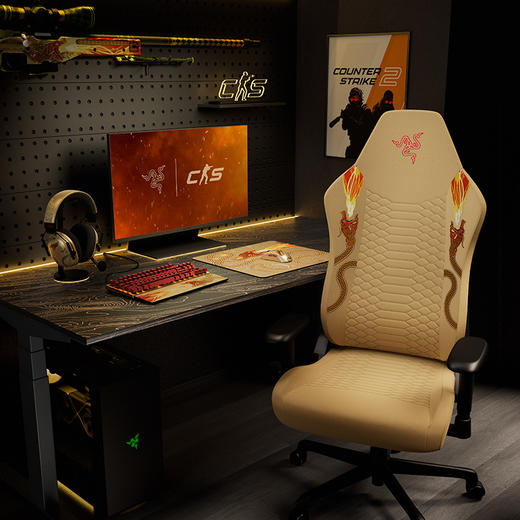 Razer雷蛇《反恐精英2》CS巨龙传说联名款套装 毒蝰鼠标猎魂光蛛键盘旋风黑鲨耳机【雷蛇官方直营，延保一年】 商品图4