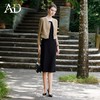 AD时尚减龄西装套装女秋冬新款粗花呢短外套百搭修身显瘦两件套裙 商品缩略图0