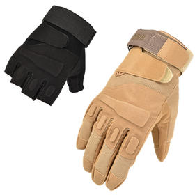 【新款黑鹰半指手套】全指战术防滑耐磨O记半截手套健身户外运动手套