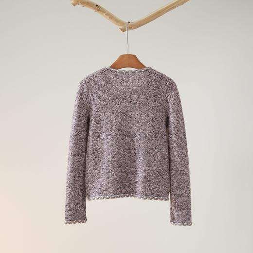 西子/玫瑰诗集100羊毛机器小香风针织开衫/MSBH2168 商品图3