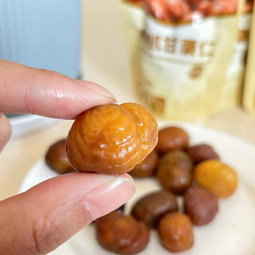 【机甘栗仁/清甜鹰嘴豆 】吉栗圆 有机甘栗仁/清甜鹰嘴豆 500g±10g (11袋) 香甜软糯 开袋即食 配料表干净 散装称重 商品图3