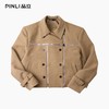 PINLI品立2025秋季新款男士短款高街宽松翻领斜门襟梭织茄克外套GD253104153 商品缩略图6